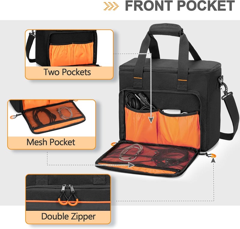 PGmoon 6 Slots Wireless Microphone Carrying Case, Mic Storage Bag with Thick Padding for Singing, Karaoke, Party (Patent Design) - Image 3